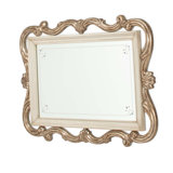 Platine De Royale Champagne Flat Beveled Wall Mirror