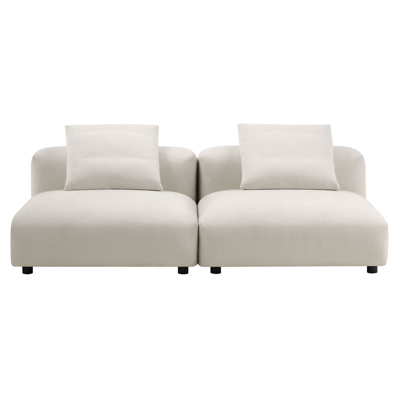 Canapé modulaire en tissu 2 pièces Solace, Salée