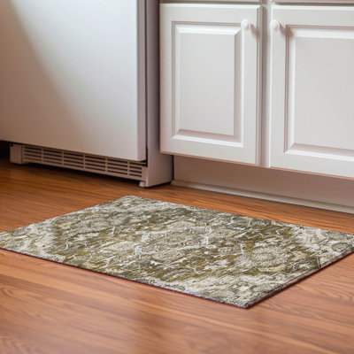 Premium Machine Washable Prisco Brown Rug