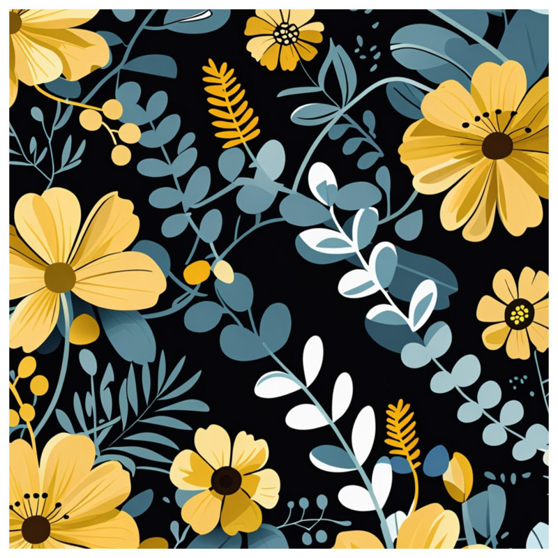 Jeté en molleton à motif floral - Jetés floraux pour canapés ou lits, L 50 po x H 60 po