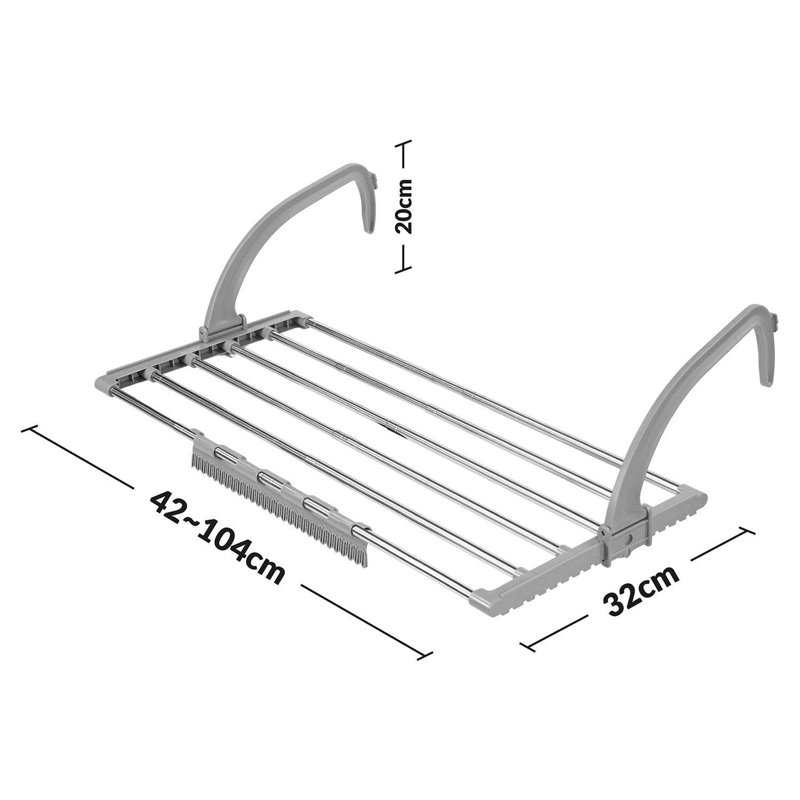 Plastic Wall-Mounted Drying Rack
