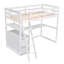 Lit mezzanine avec bureau et tablettes-199264177