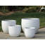 Pots de fleurs en céramique émaillée, grand format, couleur coquille d'œuf, lot de 4 - Intérieur/Extérieur-1364003195-1364003199