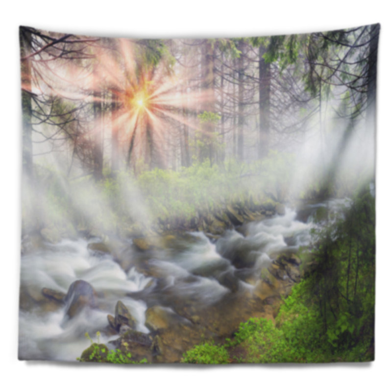 Landscape Polyester Tapestry, 78" H x 92" W