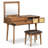 43.3" Classic Wood Makeup Vanity Set