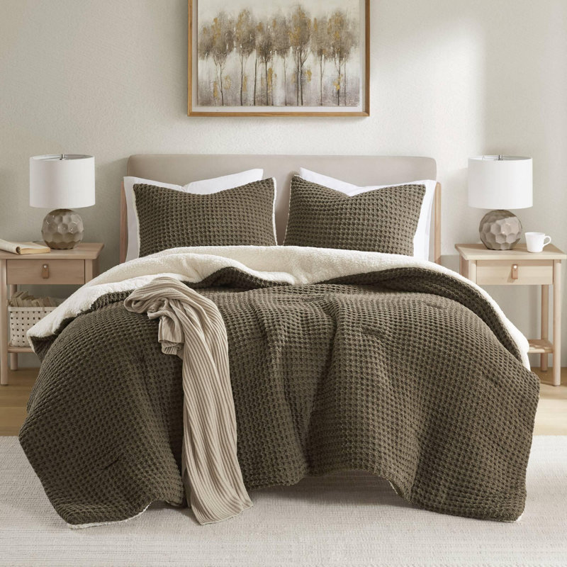 Chenille Comforter Set, Twin Comforter + 1 Standard Sham