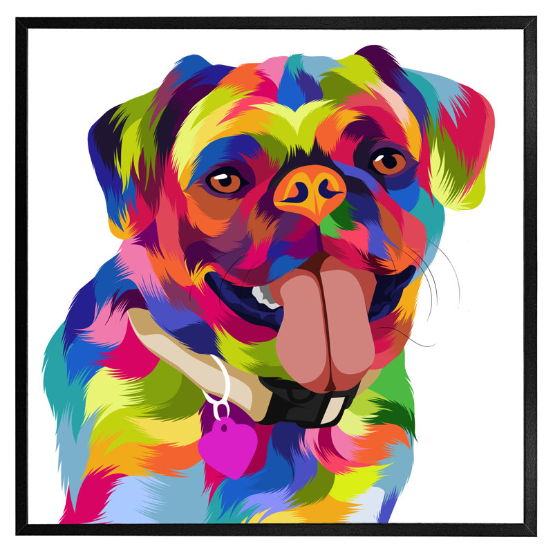 Mulane Single Picture Frame Print, Black Framed, 76cm H x 76cm W x 4cm D