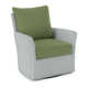 Lanai Upholstered Swivel Armchair