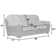 Chinou 96" Upholstered Sofa with Drop Down Table