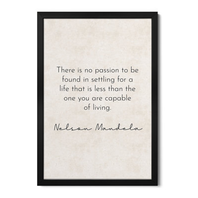No Passion - Nelson Mandela