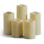 Ensemble de 5 bougies DEL en résine à piles