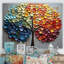 Art mural coloré arc-en-ciel coloré 4 saisons - Arbres-2009016533-2009016528