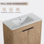 Meuble-lavabo simple 35,9 po avec plateau en céramique Oretha
