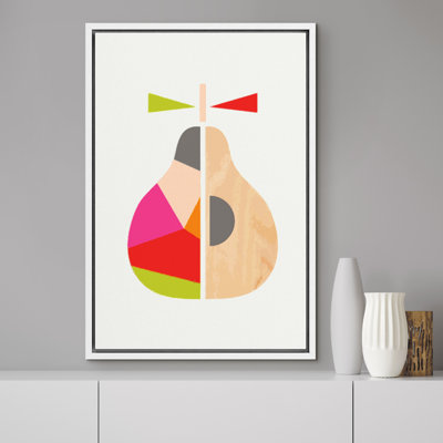Abstrait poire colorée abstraite, reproduction d'art sur toile pour le salon, la chambre à coucher X22
