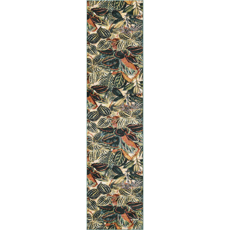 Herlong Floral Indoor Rug, Runner 2' x 8'