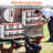8-Compartment Metal Chicken Nesting Box with Roll-Out Egg Tray & Perch for Hens Ducks
