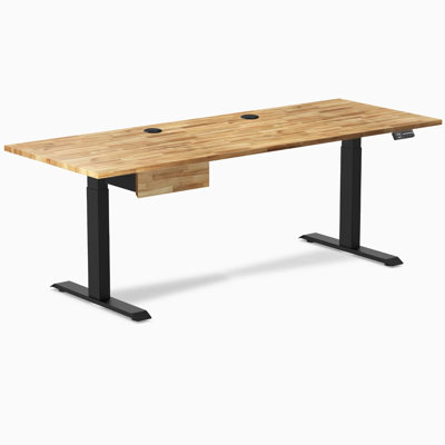 Medina Adjustable Height Solid Wood Steel Standing Desk