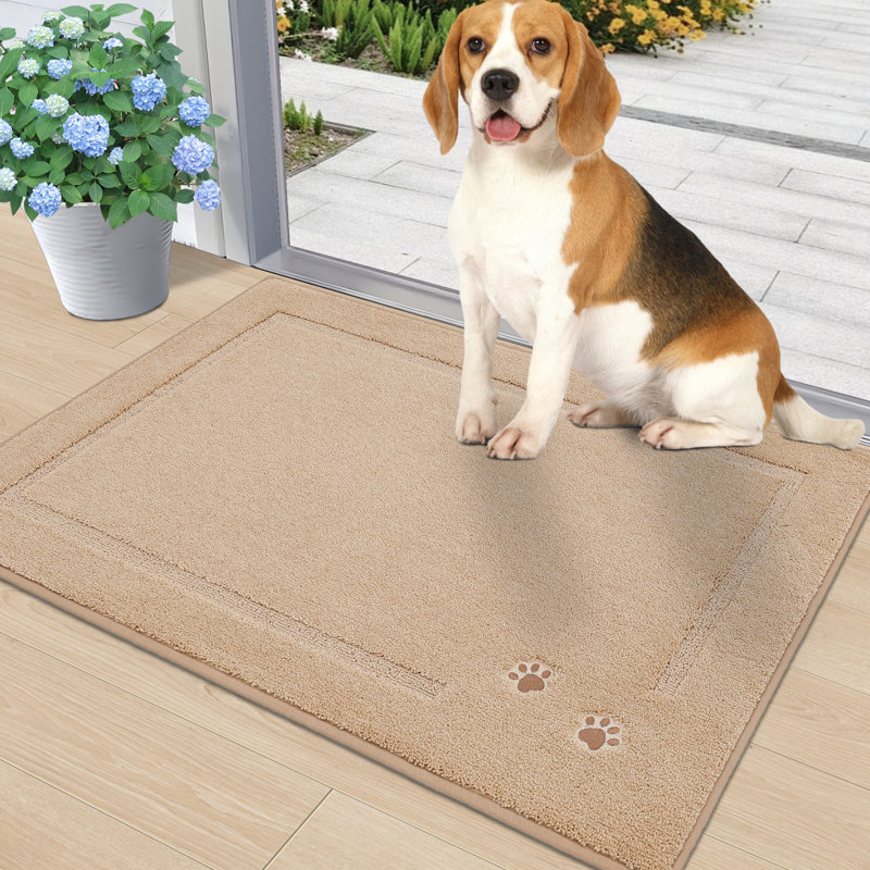 Non-Slip Indoor Doormat, Beige, 50.8cm W x 81.3cm L