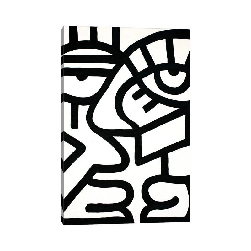 «Talking» par Billy, reproduction d'artiste, Toile tendue, H 60 po x l 40 po x P 1,5 po