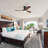 52" 3-blade Solid Wood Led Standard Ceiling Fan With Remote Control And Light Kit Smart App Remote Control-1721536698