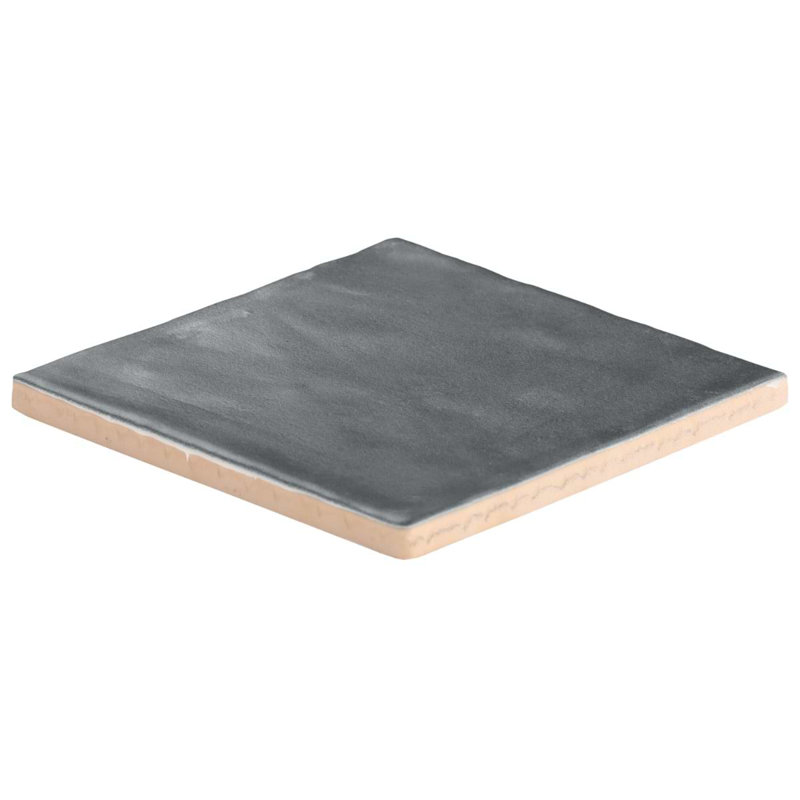 Paula Purroy Talia 5x5 Matte Ceramic Tile, Steel Blue