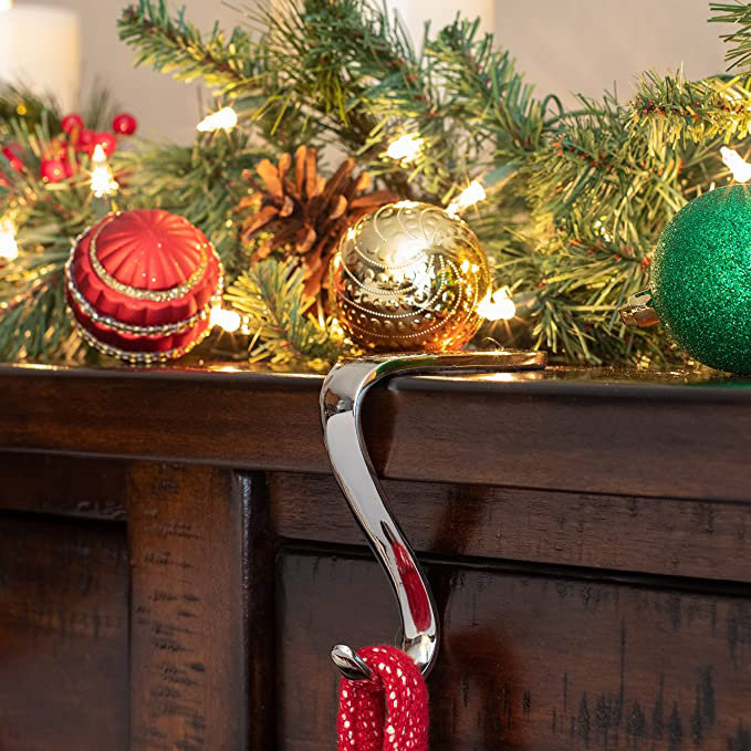 Porte-chaussette de Noël Christmas, Argent