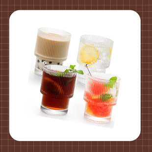 Fusion Short Juice, Water, Whiskey Glass, Set of 2, Made In Italy