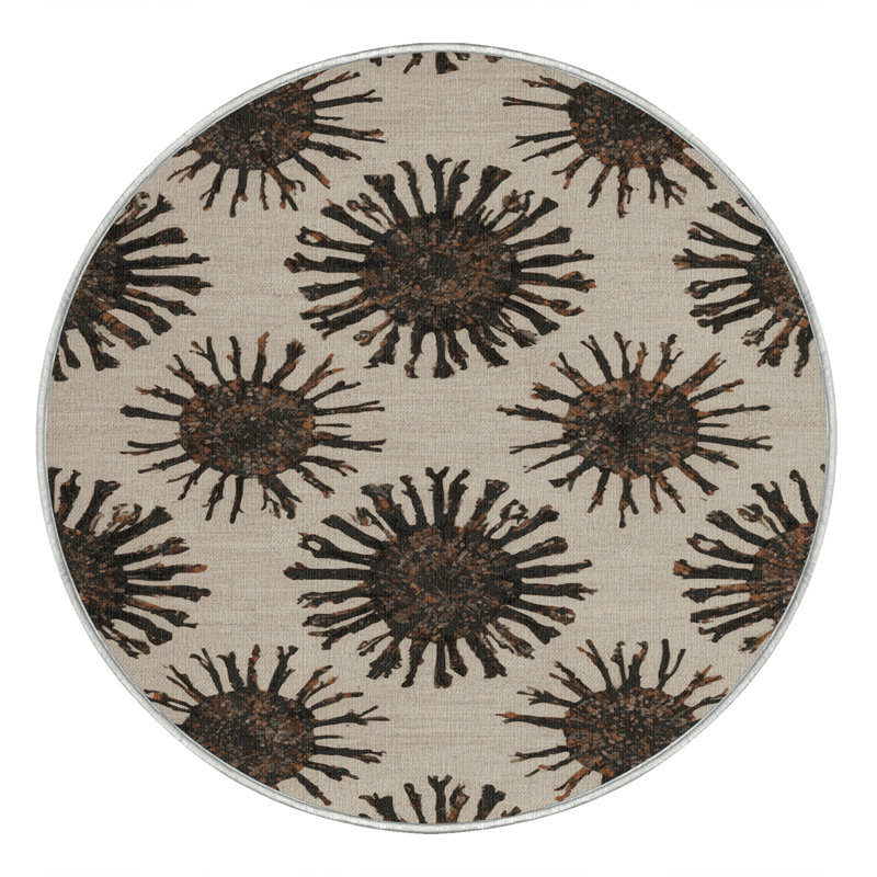 Tapis beige lavable à la machine, Tapis de couloir 2 pi x 5 pi