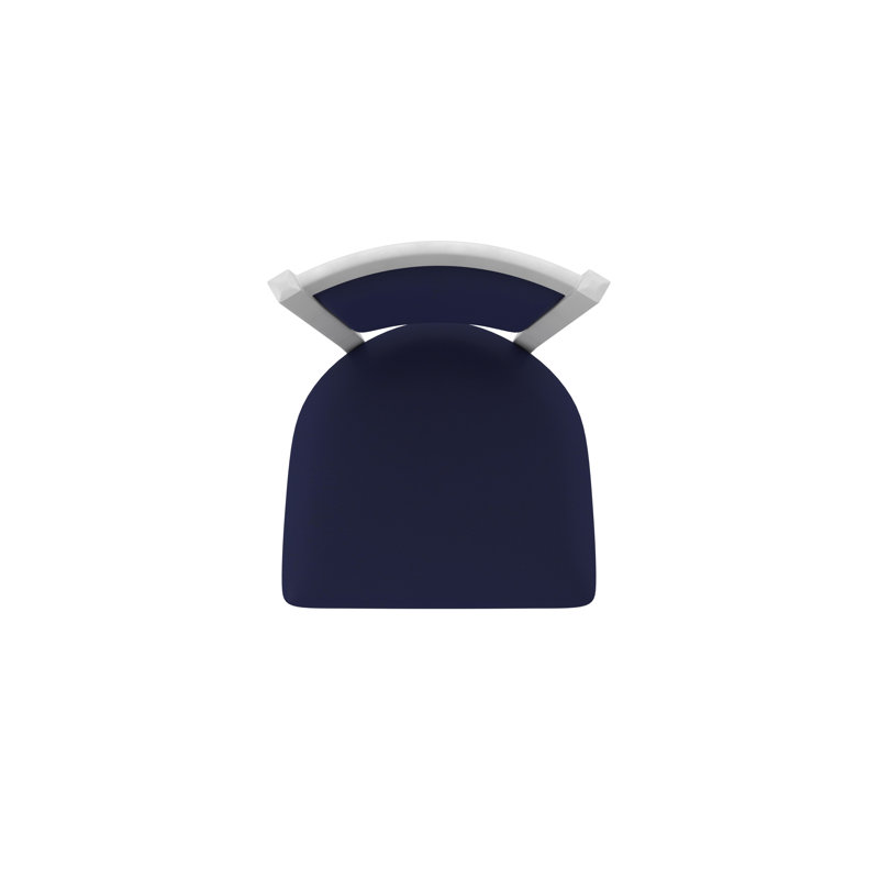 Tabouret pivotant Hadleigh, Tabouret de comptoir (siège d'une hauteur de 25 p, Nickel anodisé, Vinyle - crépuscule Canter