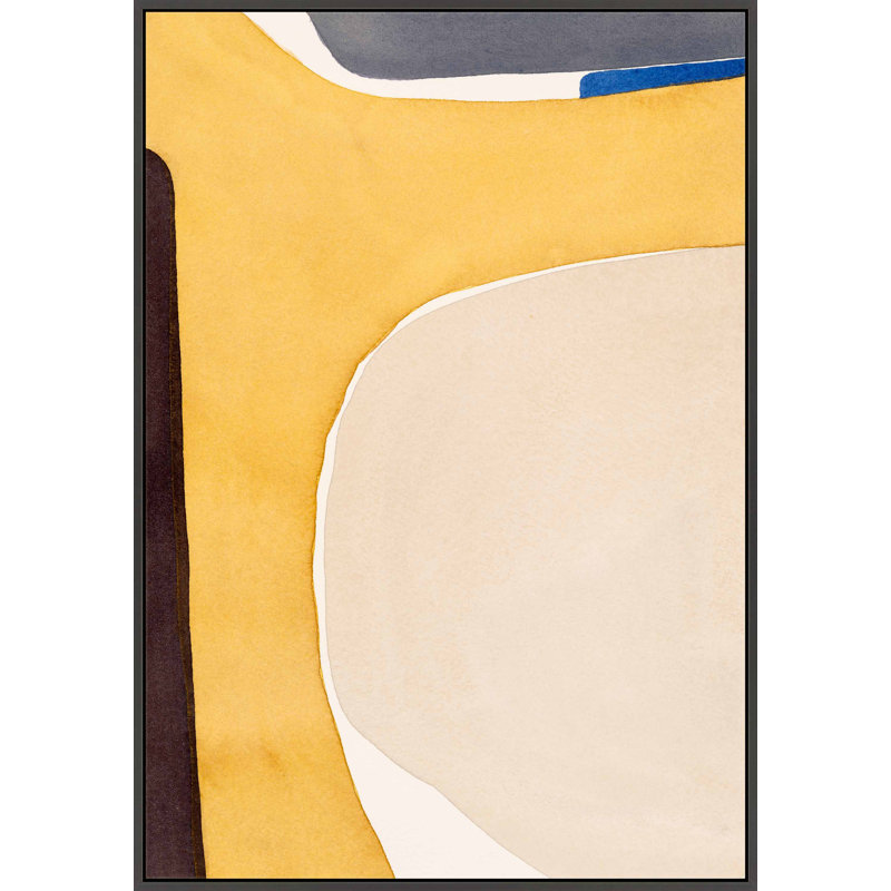 Hint Of Cobalt Print by Julia Balfour, 25" H x 17.5" W x 1.25" D, Black Picture Framed Canvas