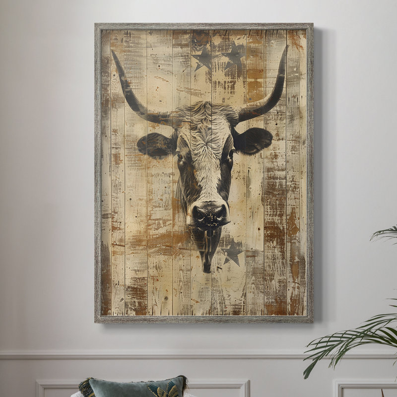 ANIMALS Series DII, reproduction encadrée - bois massif, H 21 po x l 17 po
