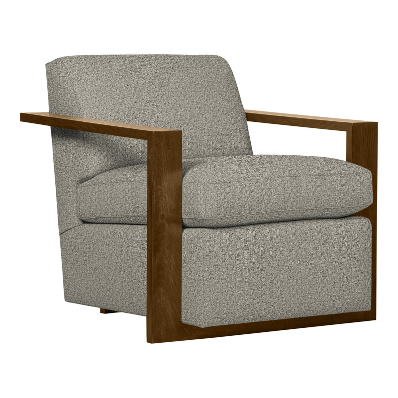 Thom Filicia Home 32" Wide Upholstered Armchair, Wrenn, Tuck Graphite