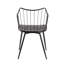 Chaise de ferme Winston en métal noir et bois noir par Lumisource