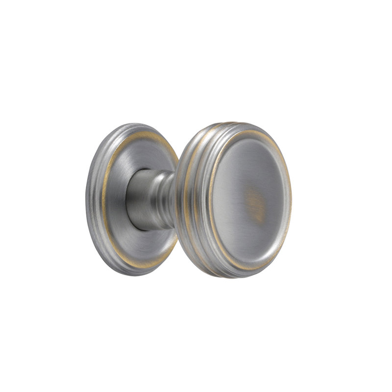 Poignée champignon Studio, Chrome patiné, H 0,98 po x l 0,98 po x P 0,98 po