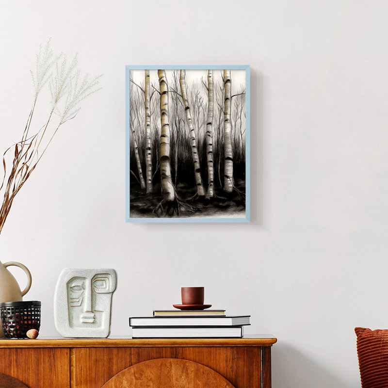 Paysages de la série XVIII - reproduction encadrée de qualité supérieure - prête à être accrochée - aucun clou requis