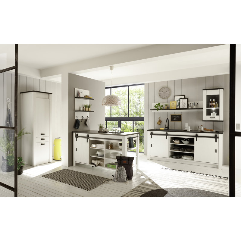 201cm Kitchen Pantry, White
