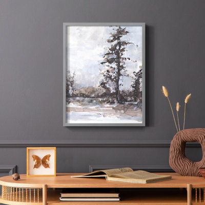 «Vintage Tree Moment II», reproduction encadrée - bois massif