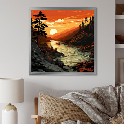 Sunset On 1000 Islands River In Canada I - Canada Wall Art
