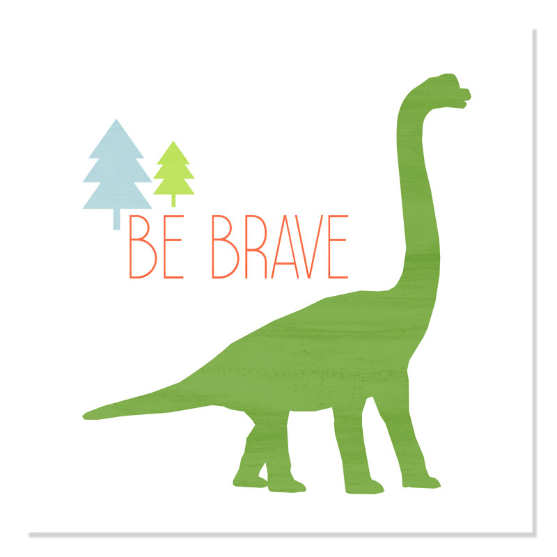 Dino Brave 1, impression sur papier, H 31 po x l 31 po x P 1 po