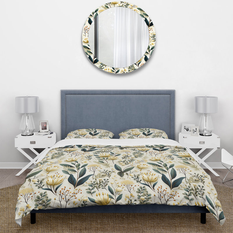 Literie Botanical Harmony, Housse de couette simple + 1 taie décorative stan