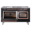 ILVE Nostalgie II Noblesse 60 po à 2 brûleurs, plaque chauffante, plaque de cuisson française-939345276-939345233