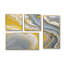 Symphonie de marbre gris et jaune - art mural abstrait grand 4 pièces-791157571-791157568
