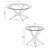 Cherline Round Glass Top Coffee Table Set-101430471-122567288