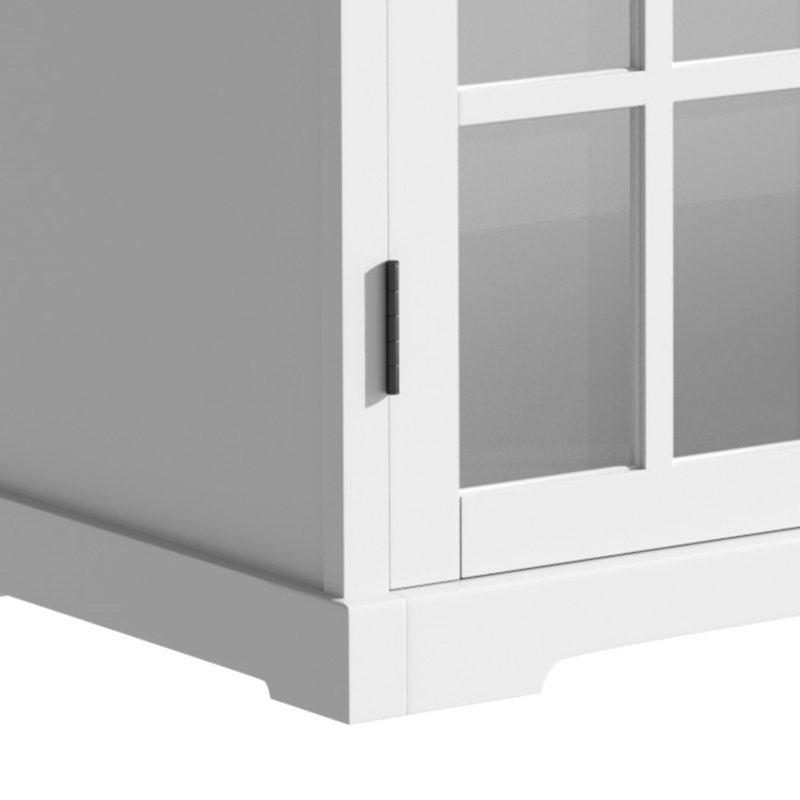 Meuble-lavabo simple 30 po avec comptoir en céramique, Blanc