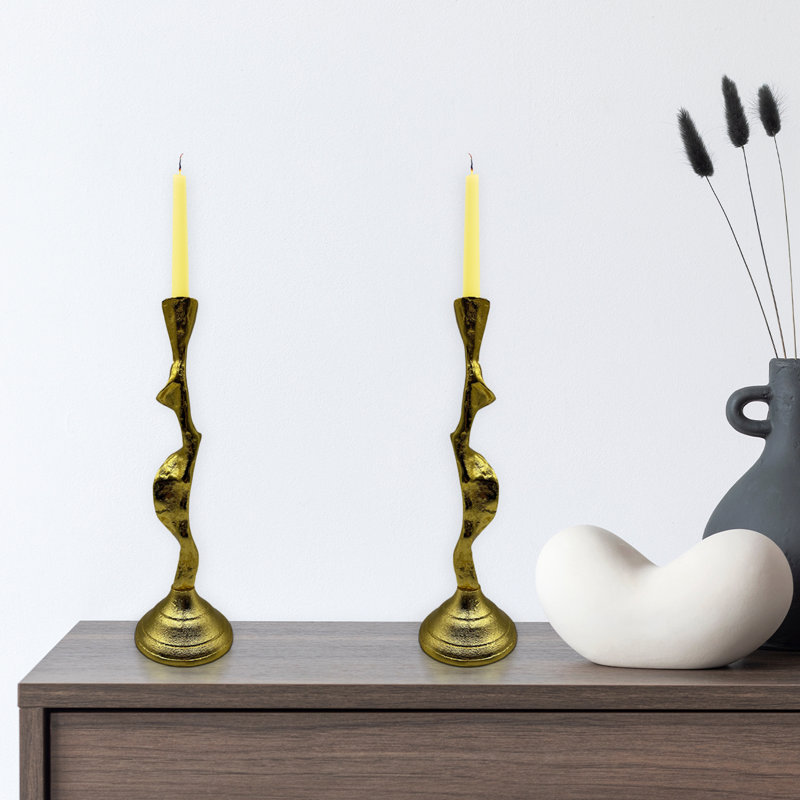 Chandelle conique en aluminium H 13,5 po, Or
