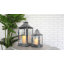 Rosalind Wheeler 2 Set of Grey Brush Metal Candle Lanterns