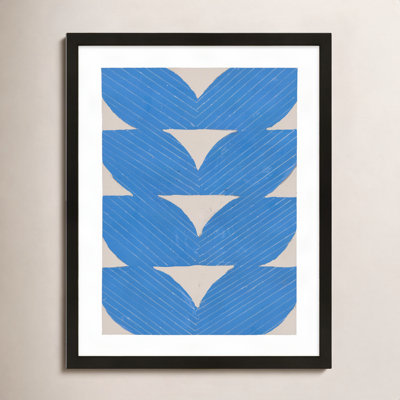 Blue Chevron "Blue Chevron" Painting