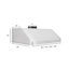 Hotte sous un meuble convertible 36 pouces 600 CFM en acier inoxydable brossé