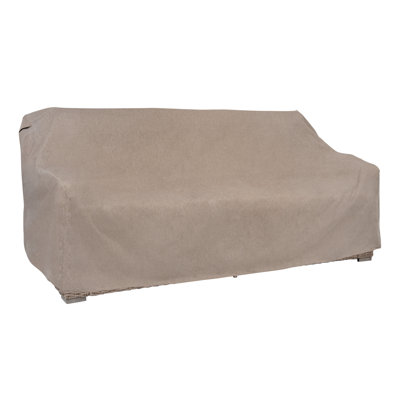 Modern Leisure Garrison Patio Loveseat Cover, Waterproof, 66"L x 40"W x 39"H, Sandstone