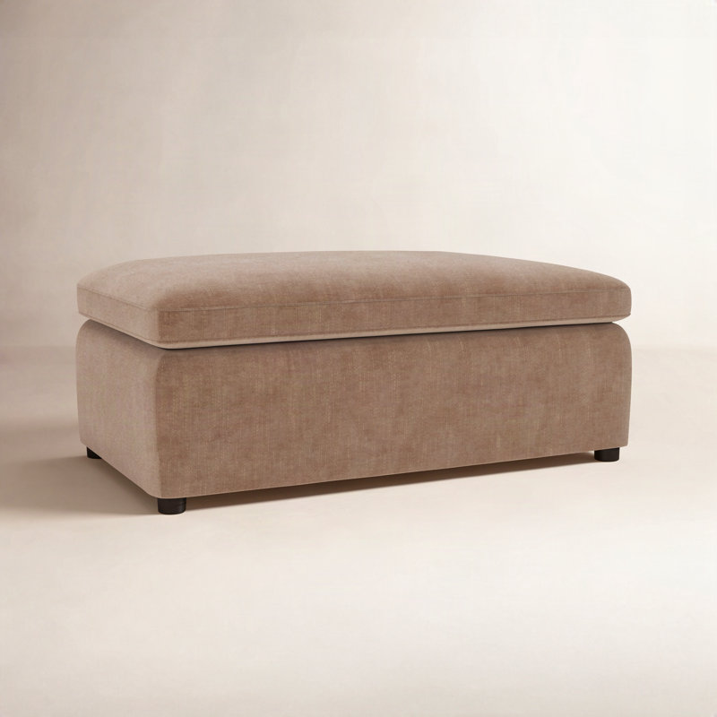 Essex 41" Ottoman, Andrew Cognac Performance Chenille